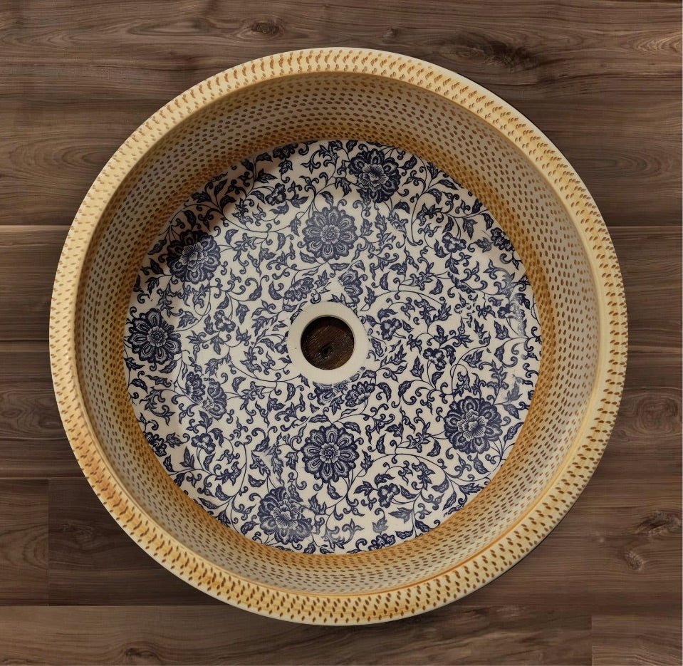 Round Porcelain Wash Hand Basin Bowl for Vanity - RACHEL - Artisan Basins Company