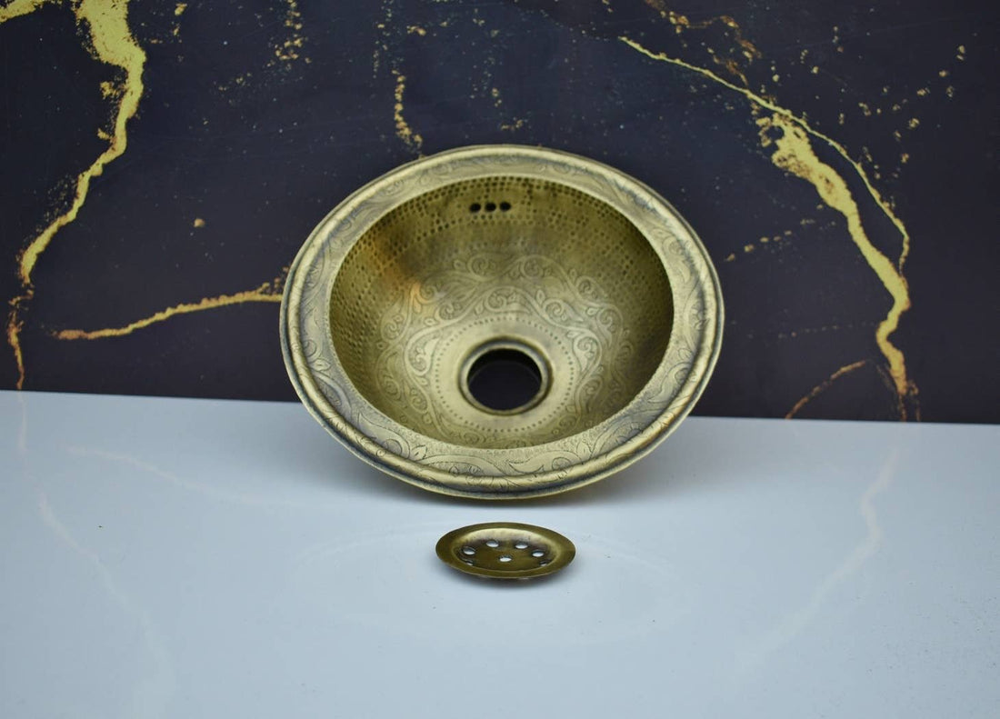 Brass Basin for Vanity Unit - ZARA - Artisan Basins Company