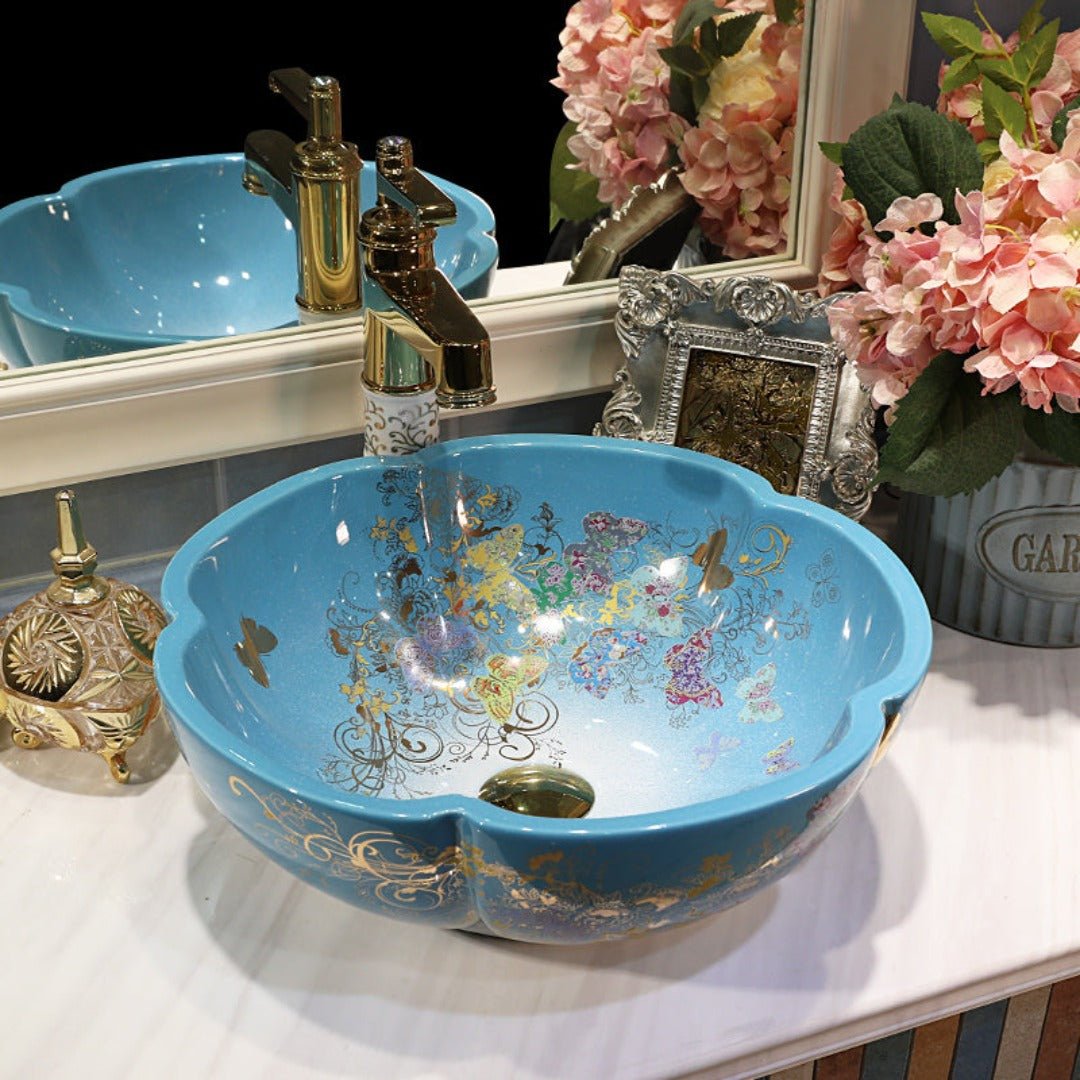 Petal Decorative Sink Basin for Vanity - MARGARET - Artisan Basins Company